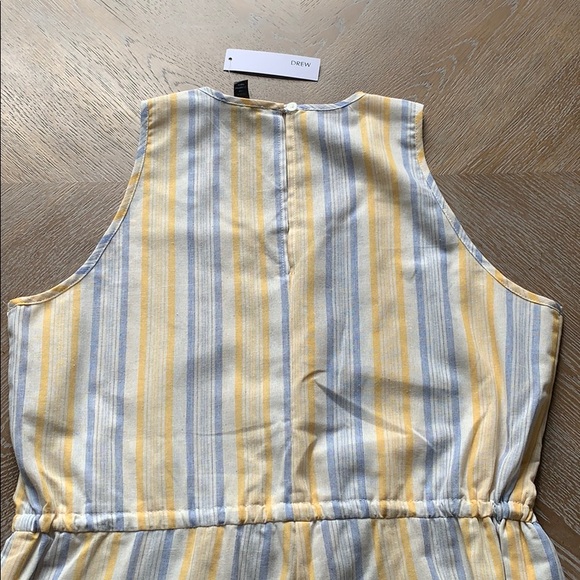 DREW Anthropologie Yellow Blue Stripe Jumpsuit L - Picture 10 of 10